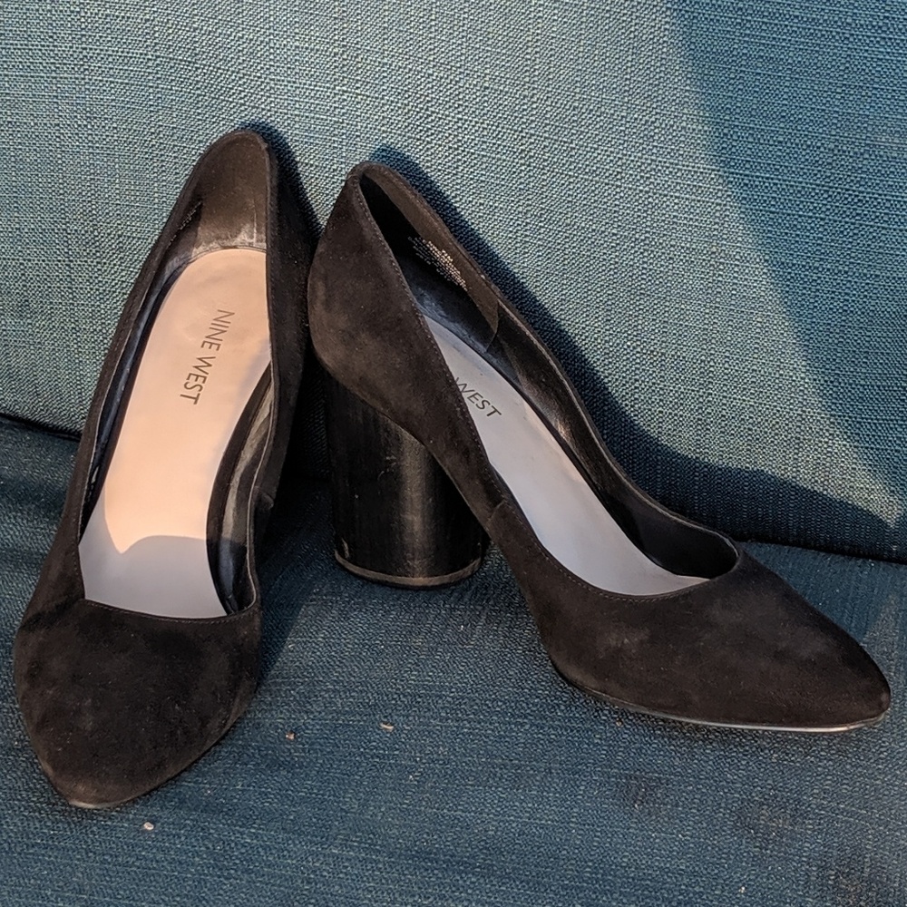 Chunky Pointy Toe Heels